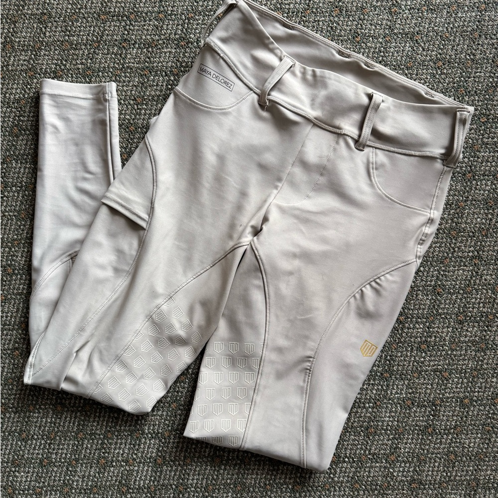 MAYA DELOREZ Adrienne Beige Half Seat Performance Breeches